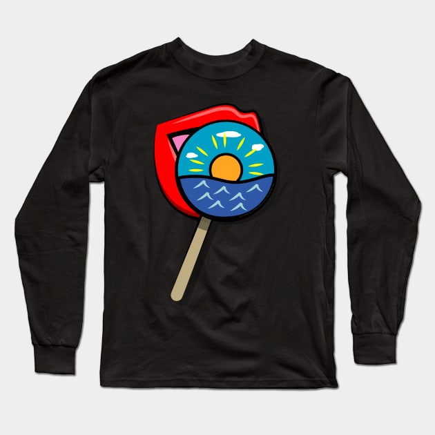 Lick The Earth Lollipop Sucker Long Sleeve T-Shirt by TheFlying6